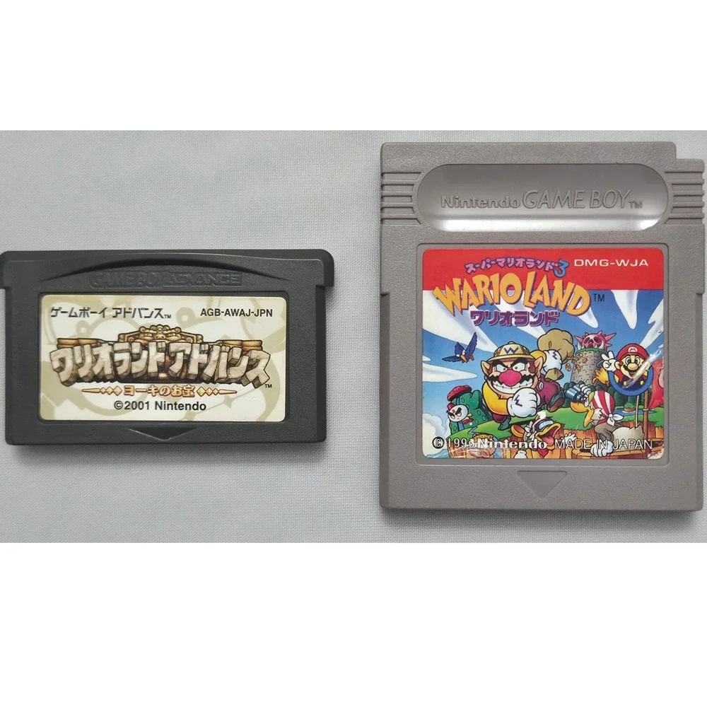 Wario Land 3 & Wario Land 4 Advance Game Bundle - GB GBA - Japan Import NTSC-J
